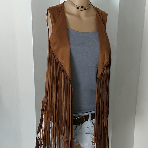 New Faux Suede Vest - Picture 1 of 4
